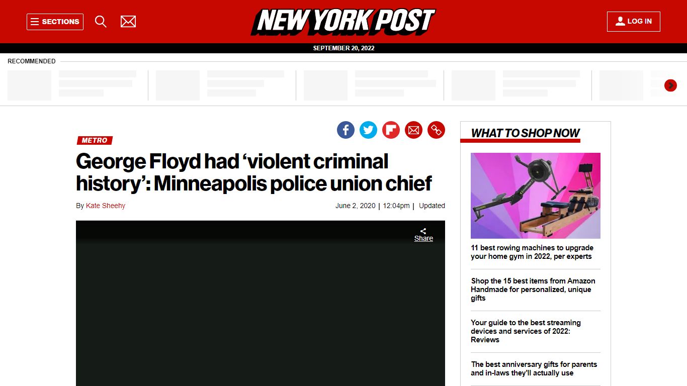 George Floyd had 'violent criminal history': Minneapolis union chief